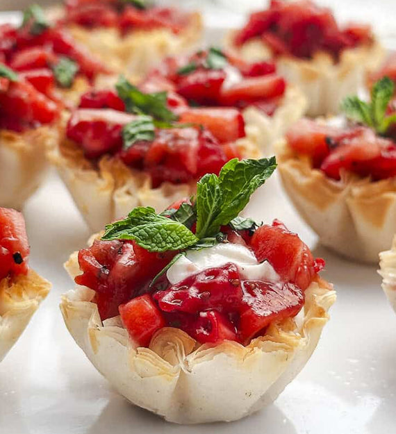 Roasted Strawberry Tartlet