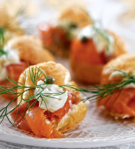 Smoked Salmon Profiterole Puff