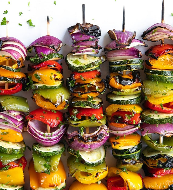 Summer Ratatouille Vegetable Skewer