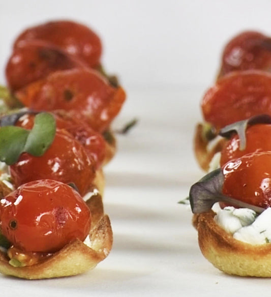 Fire Burst Heirloom Cherry Tomato Tartlet