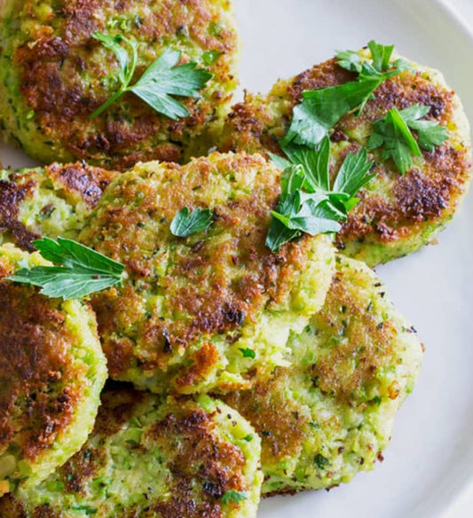 Green Garbanzo and English Pea Falafel