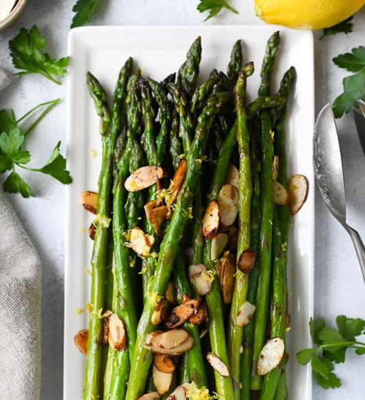 Grilled Asparagus with Toasted Almond