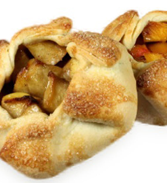 Petite Granny Smith Apple French Galette, with Sugared Pastry Crust and Vanilla Chantilly Cream.