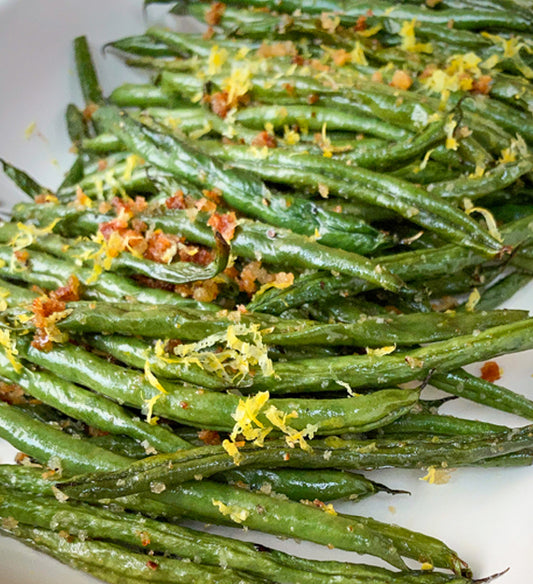 Lemony Garlic Caesar Green Beans