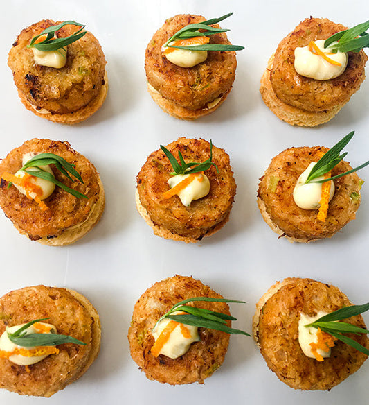 Dungeness Crab Cake on Brioche Crouton