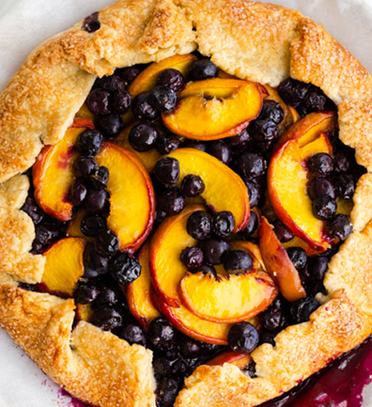 Individual Nectarine Blueberry French Galette