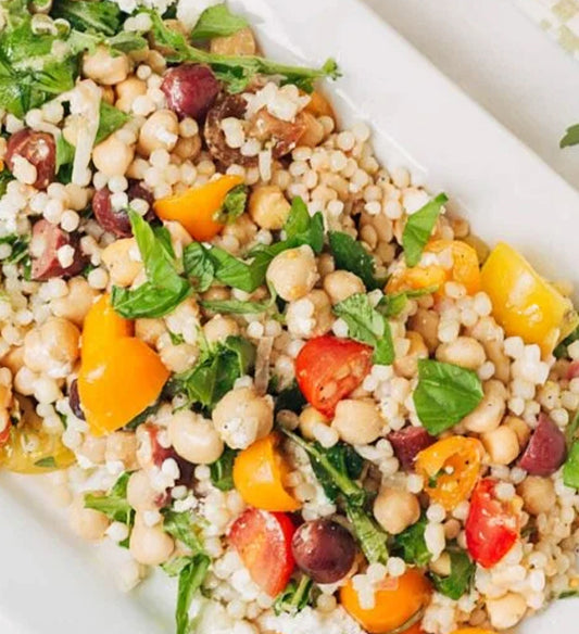 Roasted Autumn Vegetable Pearl Couscous Pilaf
